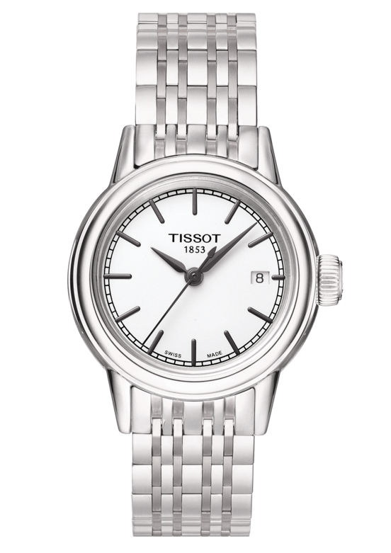 TISSOT天梭錶T0852101101100 CARSON卡森系列 經典羅馬淑女腕錶/ 銀 30mm