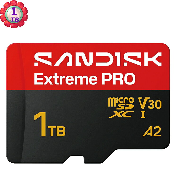 SanDisk 1TB microSD extreme Pro 250MB/s 4K V30 SDSQXCJ-1T00 記憶卡