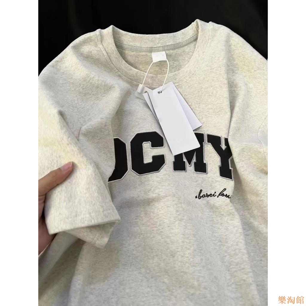 好品質推！ 純棉 t恤女 短袖上衣 復古美式上衣 寬鬆上衣 設計感上衣 短袖t恤女 印花 t恤 寬鬆上衣短袖 純棉 t恤