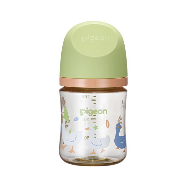 【愛吾兒】貝親Pigeon 第三代母乳實感寬口彩繪款PPSU奶瓶160ml-農場物語(SS奶嘴)