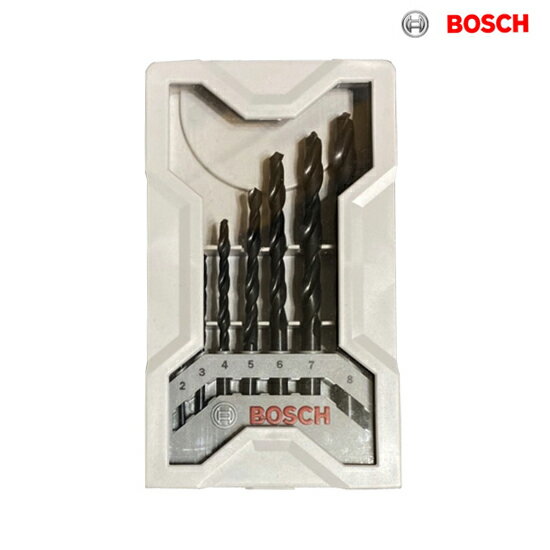 BOSCH博世 限量版 7支鐵工鑽頭組 家庭工程必備規格 7支裝金屬鑽頭套裝 直柄鑽頭