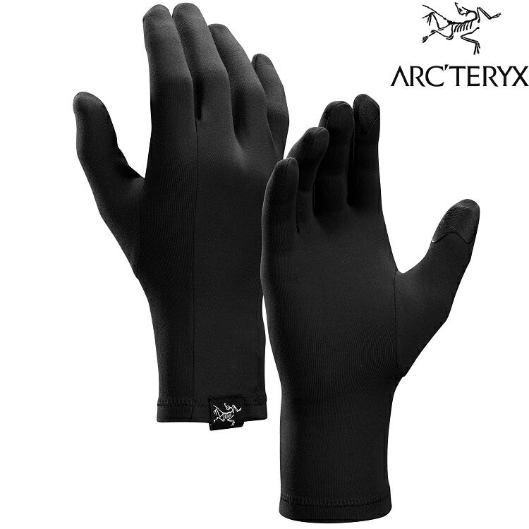 Arcteryx 始祖鳥 Rho 內層快排手套/內裡手套/輕薄排汗快乾 X000006583/30002 黑色 Black