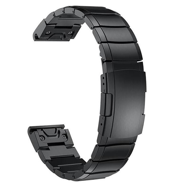【可開發票】佳明錶帶適用於Garmin Fenix 3 5 5X 5S輕鬆快速安裝更換智能手錶豪華不銹鋼20 22 26mm