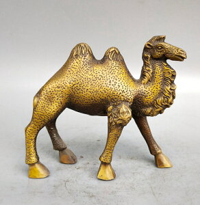 純銅駱駝擺件黃銅沙漠駱駝復古招財風水銅器家居裝飾工藝禮品