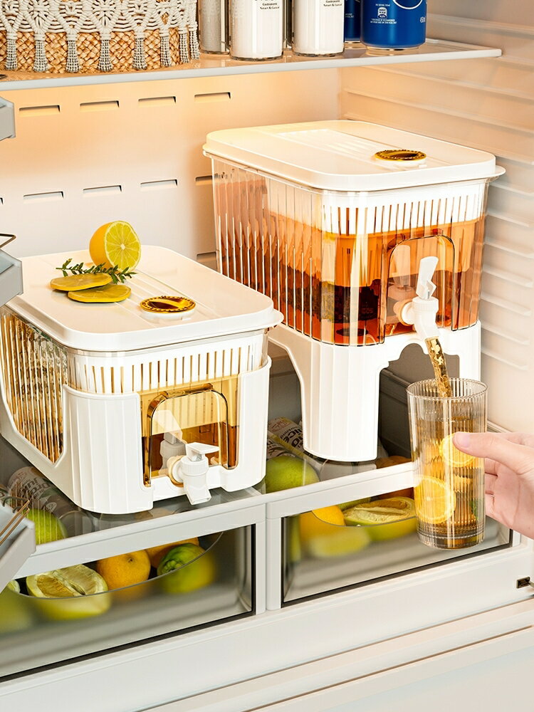 飲料桶帶龍頭冰箱冷水壺大容量水桶涼水壺容器果茶桶果汁開水耐熱/水壺/茶壺/涼水壺/冷水壺/飲料壺/冷飲壺