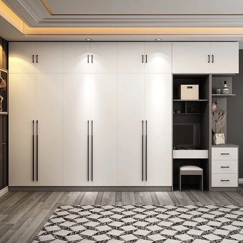 新款開門衣柜家用臥室簡約現代小戶型網紅衣櫥木質二四六門大柜子