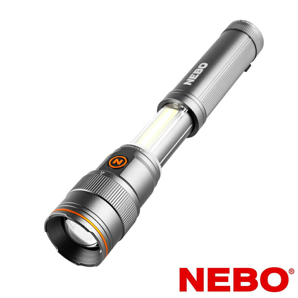 【NEBO】富蘭克林 滑行兩用手電筒-USB充電 500流明 IPX4 NEB-WLT-0025-G