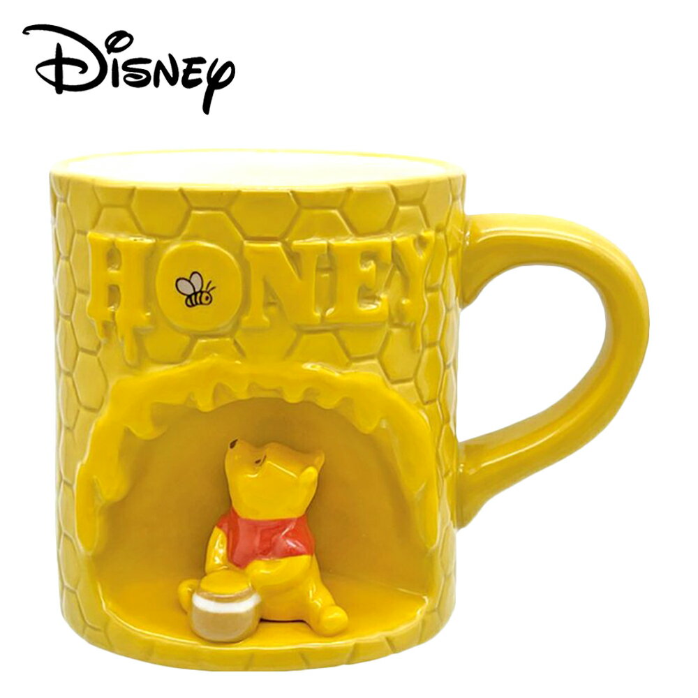 【日本正版】小熊維尼 陶瓷 馬克杯 300ml 咖啡杯 維尼 Winnie 迪士尼 Disney - 278382