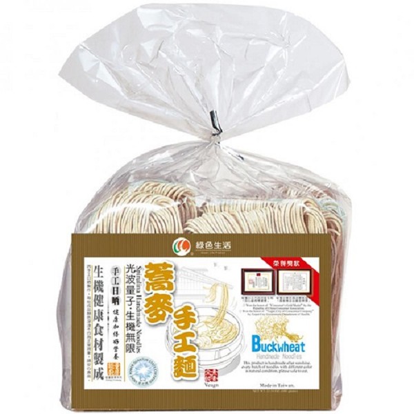 綠色生活  蕎麥手工麵600公克/包