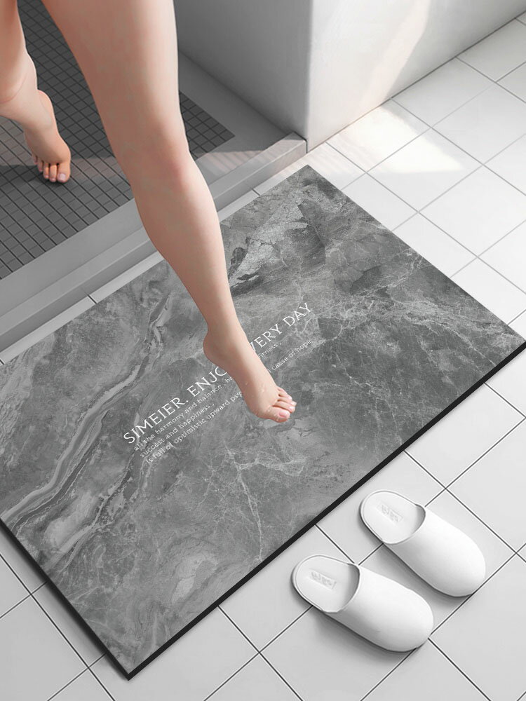 硅藻泥吸水墊浴室地墊衛生間防滑墊軟墊廚房墊子衛浴加厚速干腳墊