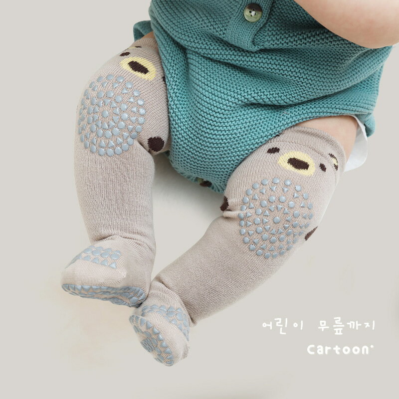 嬰兒地板襪春秋季防滑新生兒女童過膝襪男寶寶不勒腿兒童長筒襪子