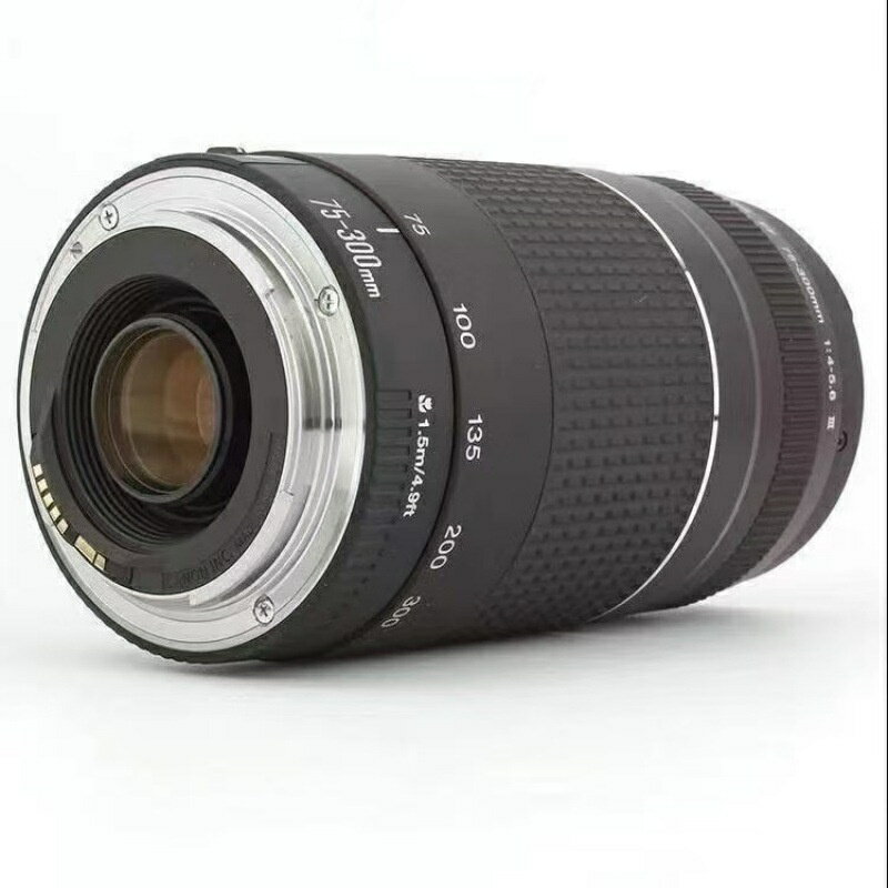 【遠攝利器】EF75-300鏡頭 長焦鏡頭 變焦鏡頭 遠攝鏡頭 單反鏡頭 佳能鏡頭 自動對焦 防抖 輕便設計 適用於人像 風光 旅行攝影