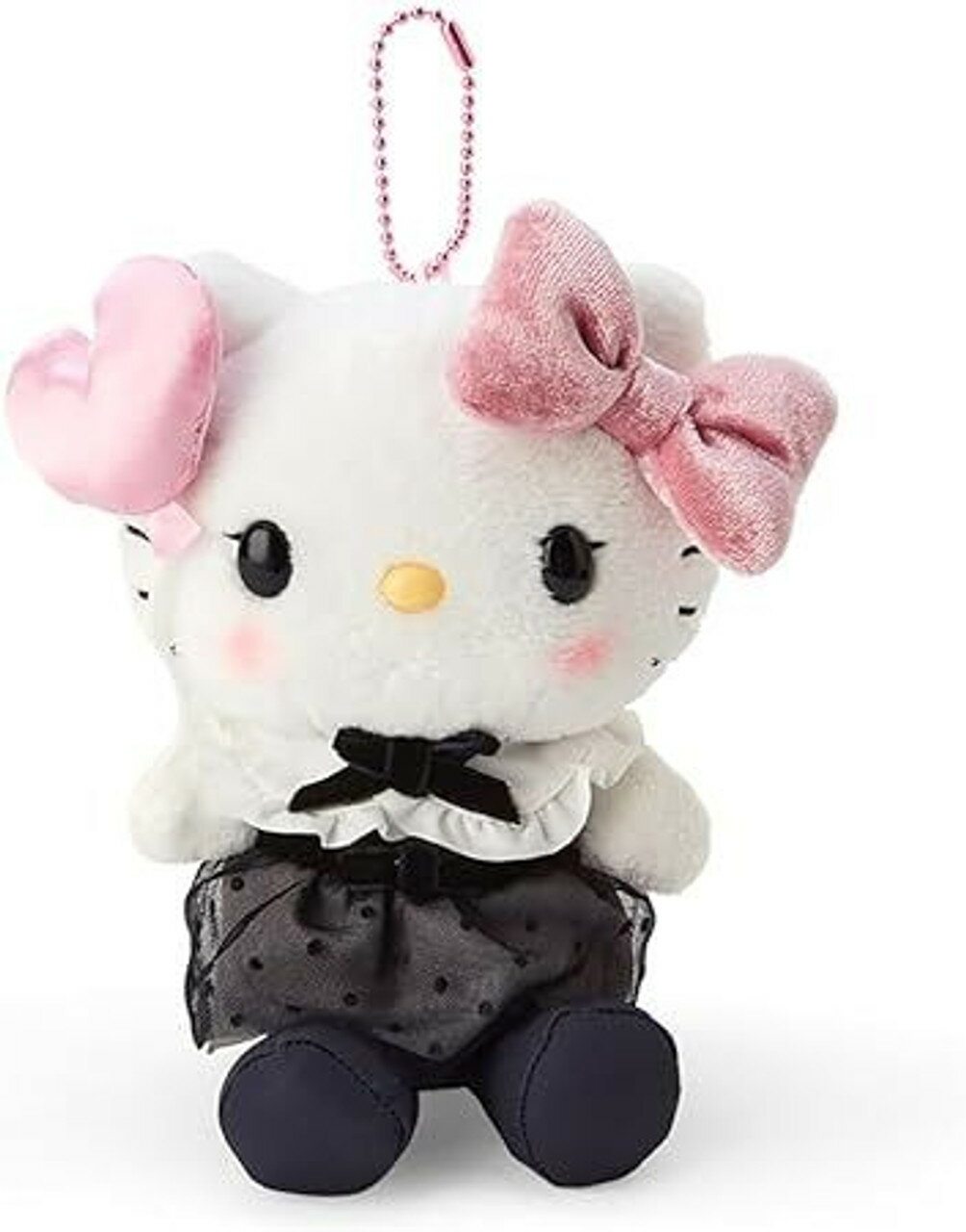 【震撼精品百貨】Hello Kitty 凱蒂貓~日本SANRIO三麗鷗 KITTY絨毛玩偶吊飾-天鵝絨派對*61994