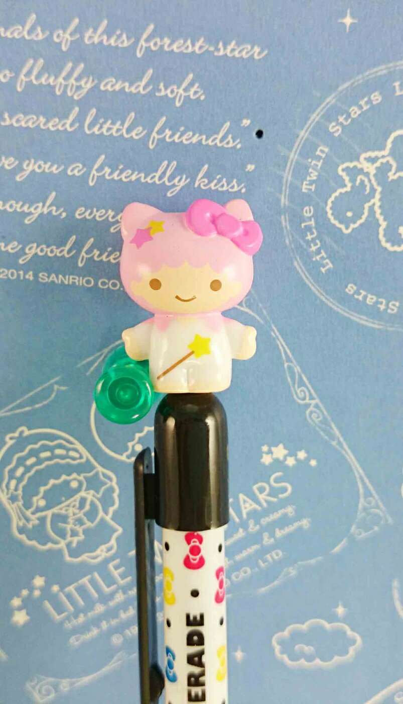 【震撼精品百貨】Little Twin Stars KiKi&LaLa 雙子星小天使 原子筆-黑白粉 震撼日式精品百貨