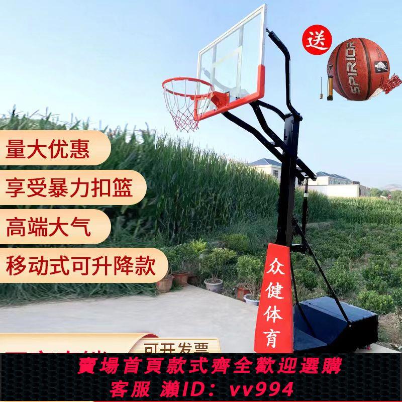 {公司貨 最低價}室內外籃球架戶外兒童成人可升降可移動標準籃球架家用訓練籃球架