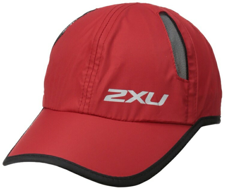 ::bonJOIE:: 英國進口 2XU Running Cap 運動輕量慢跑帽 (紅底黑邊) 小帽 帽子 1