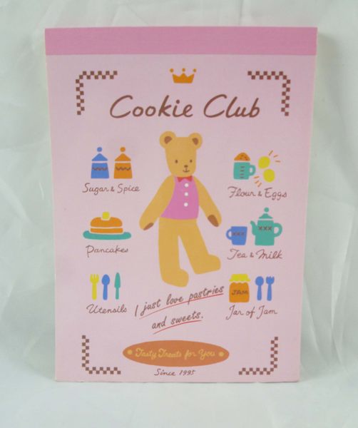 【震撼精品百貨】Cookie Club 泰迪熊 便條本 粉/藍 (共2款) 震撼日式精品百貨