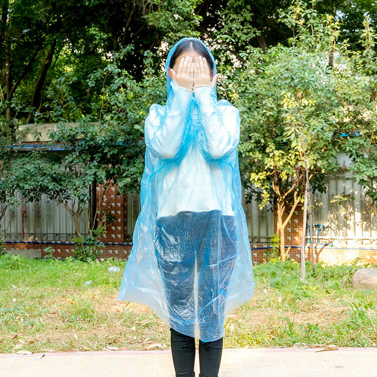 成人兒童加厚一次性雨衣長款全身透明男女款大碼防護便攜戶外雨披