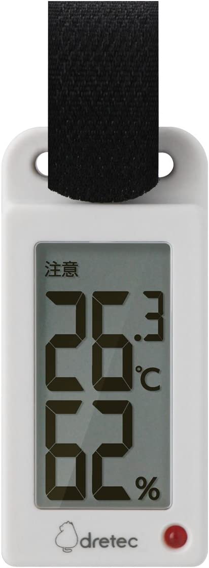 日本 dretec 攜帶型溫濕度計 O-289 溫度計 濕度計 戶外 外出 中暑 隨時掌握溫度【小福部屋】 7