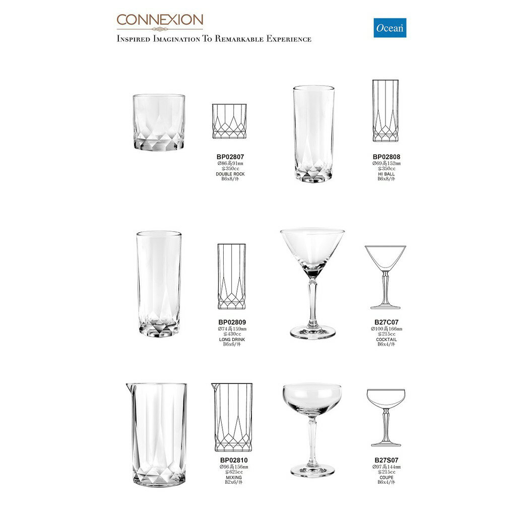 現貨 Ocean Connexion 調酒公杯 625ml 金益合玻璃器皿 7