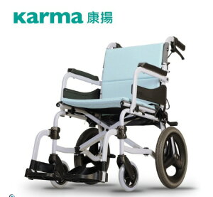 【輪椅贈背墊】SKarma康揚OMA飛揚215 輕巧攜帶型輪椅腳架可外旋收納