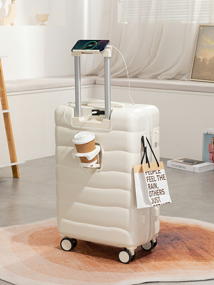 免運 多功能登機箱行李箱 行李箱女學生新款可登機拉桿箱小型輕便20寸耐用萬向輪拉鏈密碼箱