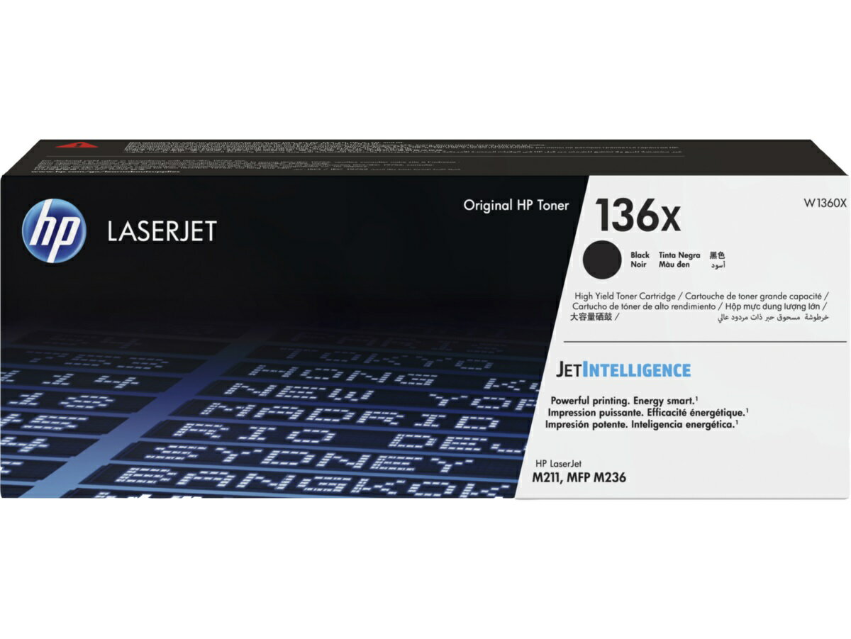 【最高3000點回饋 滿額折400】HP 136X 黑色原廠 LaserJet 碳粉匣 (W1360X) For HP LJ M211 / M236