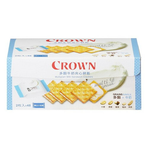 【現貨】Crown 多穀牛奶夾心餅乾 /768公克