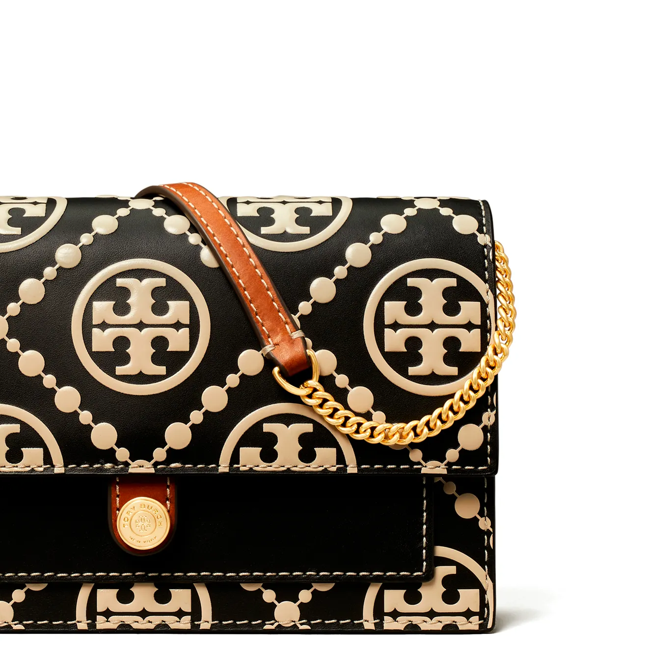 精選★TORY BURCH T Monogram 雙T標誌荷蘭絎縫提花 真皮飾邊 女款常規單肩斜挎包 150460~【夏日美包★菲尼斯 國際精品↘3折起】 2