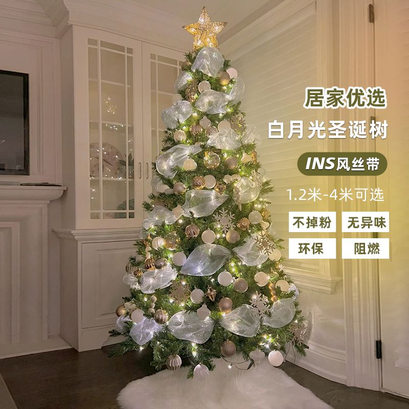 圣誕樹家用ins網紅風圣誕裝飾圣誕節裝飾品場景布置1.5/1.8米禮物【北歐居家生活】 4