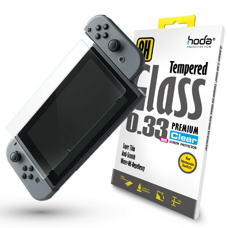 HODA 任天堂 Switch / Lite 9H 鋼化玻璃貼 防刮傷 疏水疏油 邊緣強化