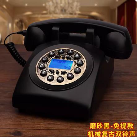 【臺灣公司 可開發票】來電顯示歐美仿古電話機歐式復古老式田園家用電信電話辦公室座機