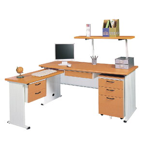 【 IS空間美學】STHA160L主管桌(含上架/整組)(2023-B-179-2) 辦公桌/職員桌/辦公家具/電腦桌