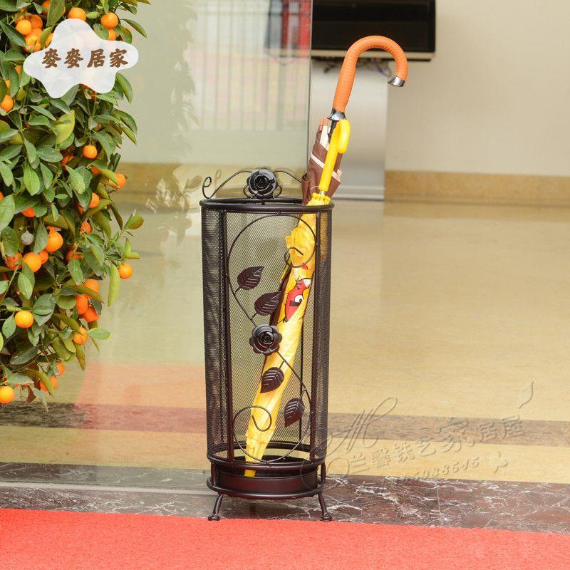 【麥麥居家】 創意雨傘架 酒店大堂家用長柄 落地式雨傘收納架 鐵藝雨傘桶收納筒 滿100免運 工廠直發 [dz0314]