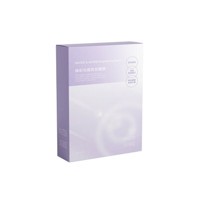 WATER & NURSE 煥彩光感亮白面膜(6片/盒)【杏一】