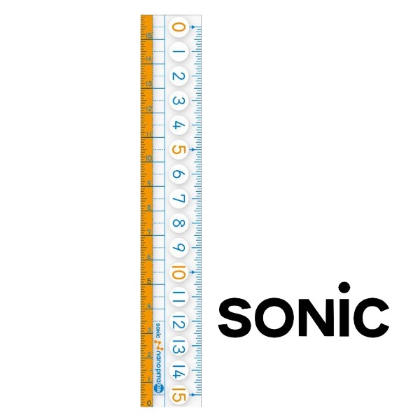 直尺 日本 SONIC 15公分 超大數字止滑尺 ( SK-7880 )【領券滿額再折千6/30止】