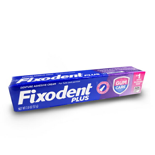 【美國 Fixodent】假牙黏著劑 Fixodent PLUS 特黏 (57g/條)
