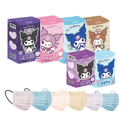 幸福物語 酷洛米版醫用平面口罩 30入【九乘九購物網】