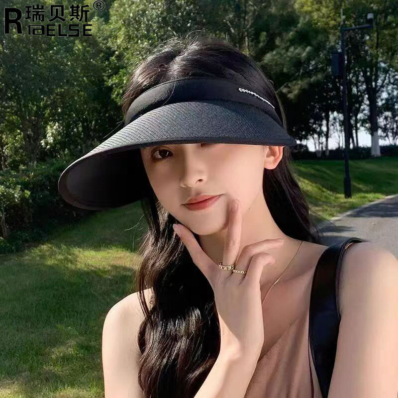 春夏季新款太陽帽女防紫外線遮陽空頂帽子女款遮陽帽戶外出游防曬33