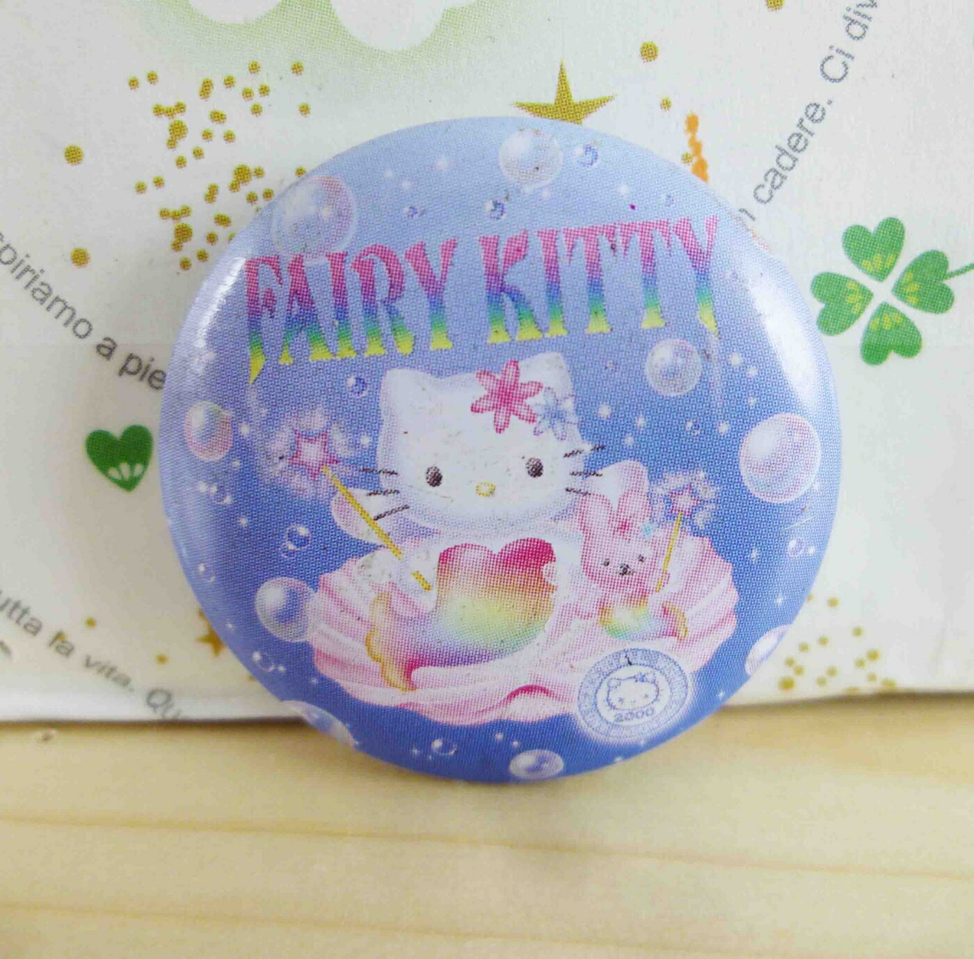 【震撼精品百貨】Hello Kitty 凱蒂貓 KITTY別針-圓型-美人魚圖案 震撼日式精品百貨