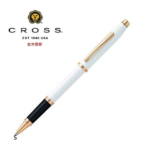 CROSS 新世紀系列 珍珠白亮漆玫瑰金色 鋼珠筆 AT0085-113