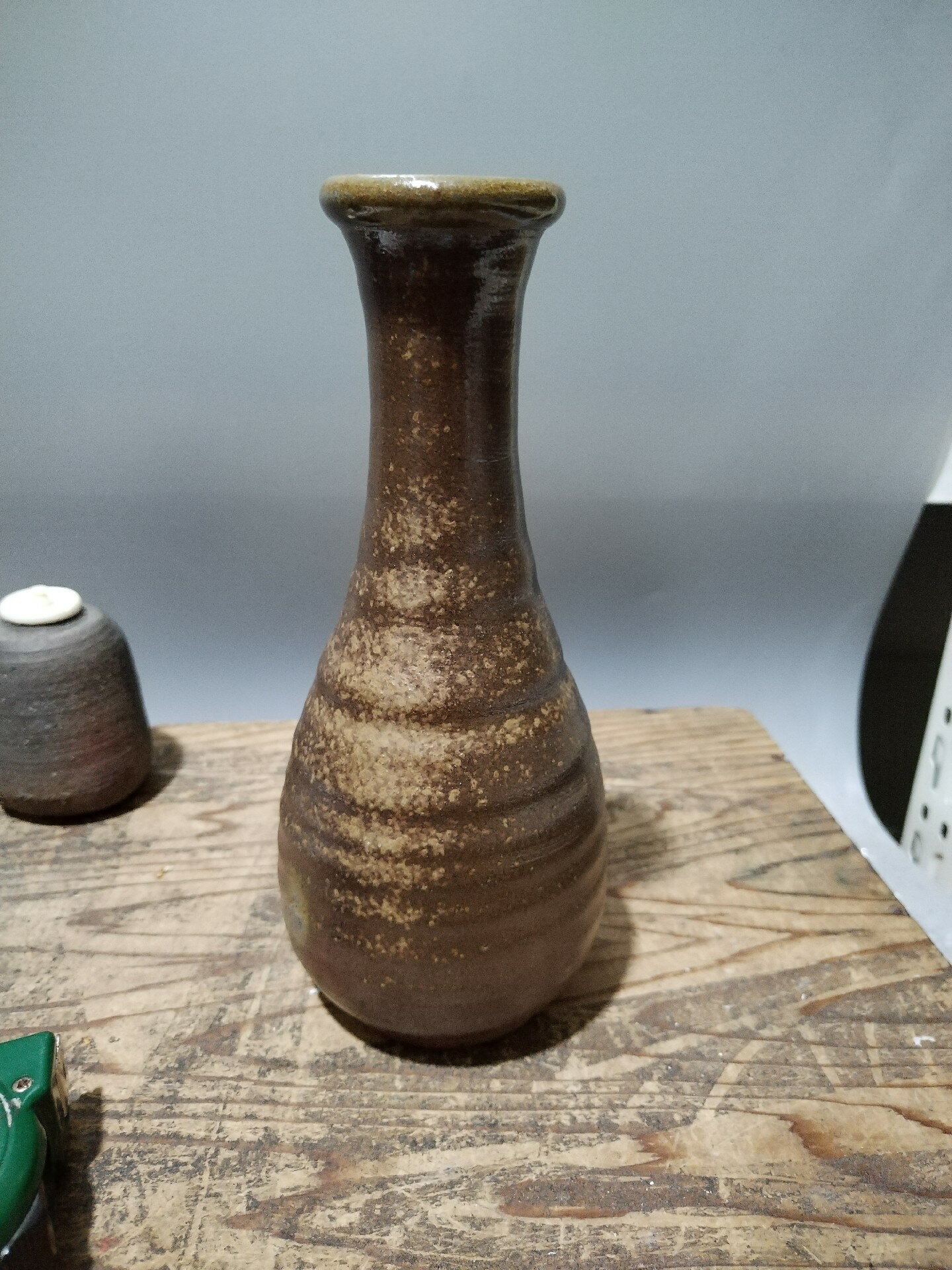 掛花　大黒様　古備前　花入　花瓶　明治　大正　茶道具　珍品 掛花 大黒様 古備前 花入 花瓶 明治 大正 茶道具 珍品 掛花入 竹