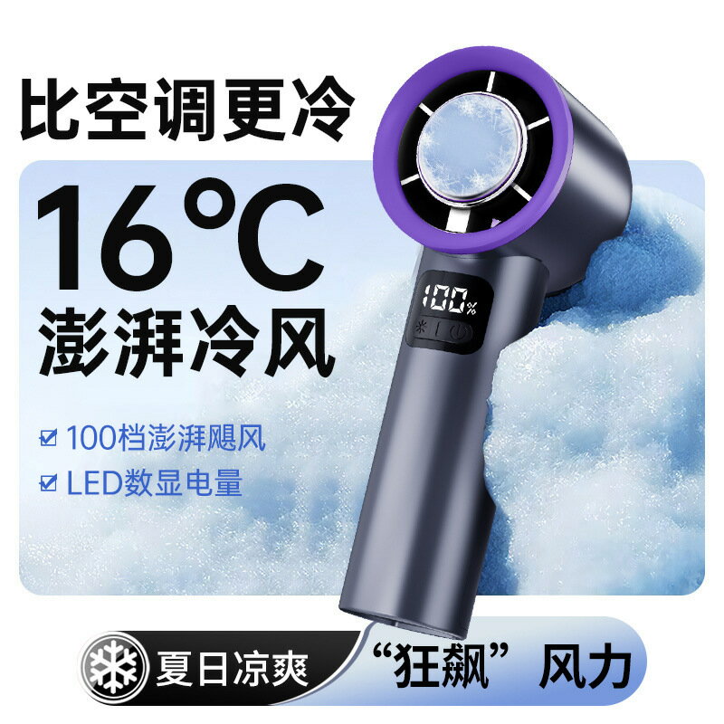 2025年新款手持小風扇製冷小空調半導體冷風冰敷靜音便攜式隨身【Snowbelle優選】
