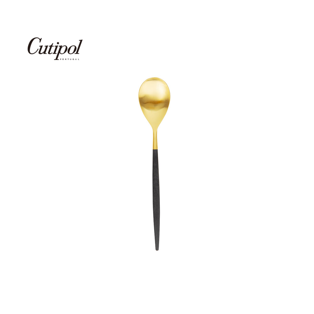 葡萄牙 Cutipol MIO系列個人餐具-12cm咖啡匙 (黑金)