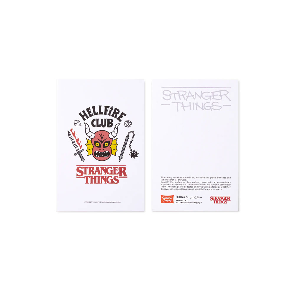 FILTER017® X Stranger Things X Jun Oson 明信片-地獄火俱樂部款 H8075