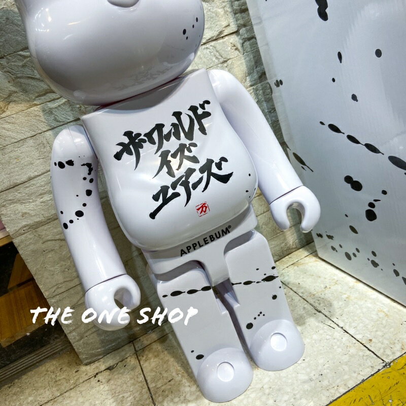 TheOneShop BE@RBRICK x NAS x APPLEBUM 聯名日文書法庫柏力克熊1000% | The One Shop  潮流鞋鋪直營店| 樂天市場Rakuten