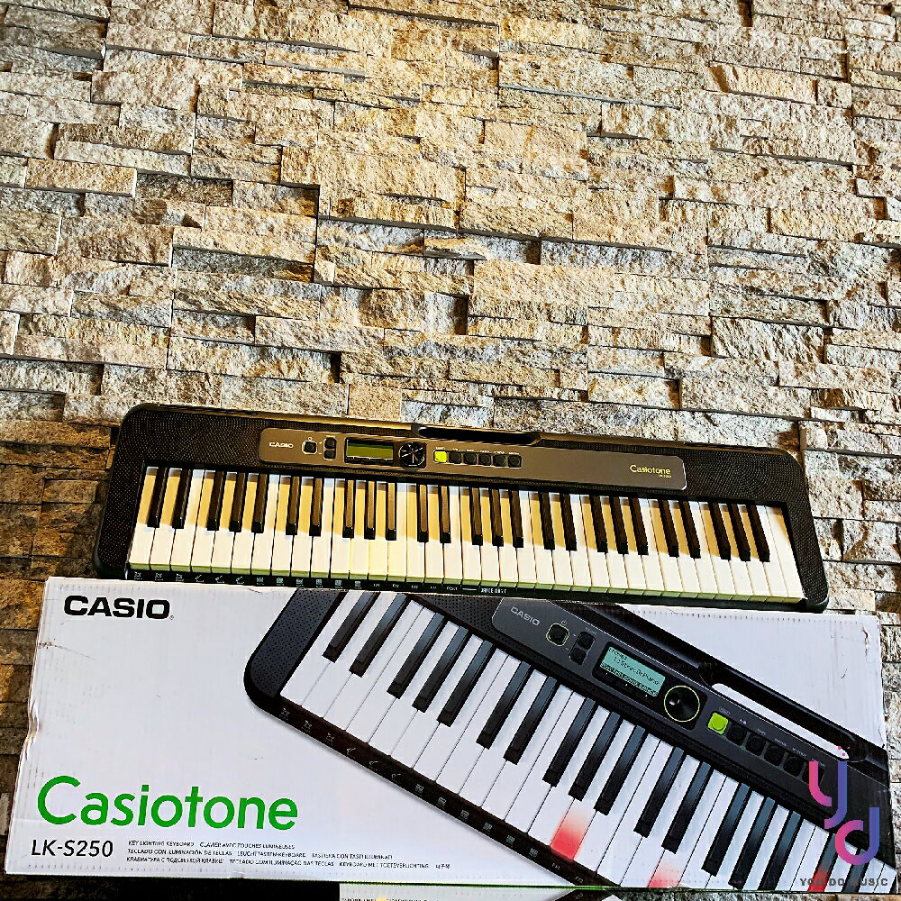 現貨可分期 Casio LK-s250 S250 61鍵 手提式 魔光 電子琴 力度感應 公司貨 保固一年