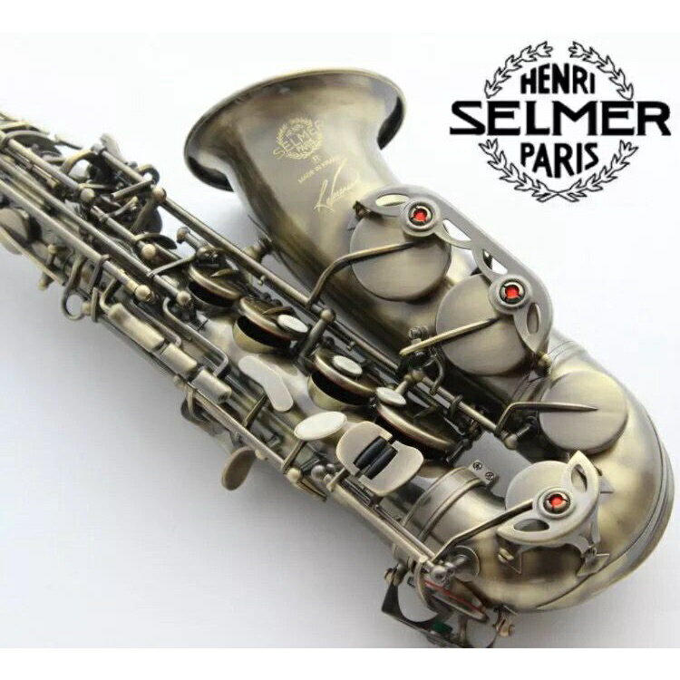 正品法國塞爾瑪中音薩克斯仿古拉絲降E調薩克斯初學考級專業演奏 1