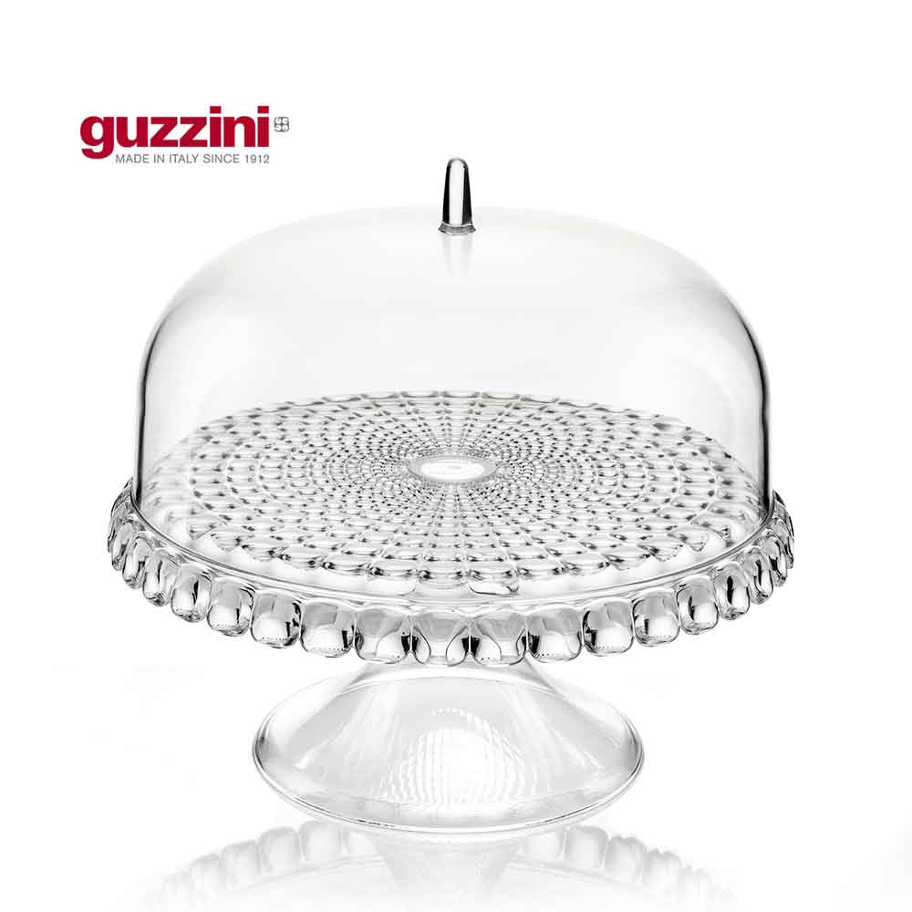 義大利GUZZINI TIFFANY系列-36CM高腳含蓋蛋糕盤