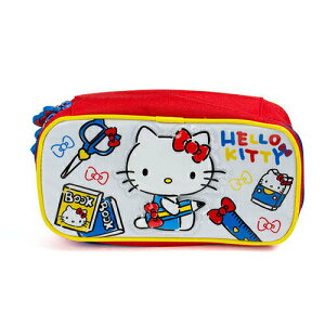 【震撼精品百貨】Hello Kitty 凱蒂貓 HELLO KITTY防潑水大容量筆袋(學校小物) 震撼日式精品百貨